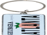 Atlanta Keyring License Plate