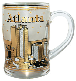 Atlanta Beer Cup Black & Gold with Skyline Design