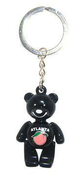 Atlanta Toy Bear Keyring Black
