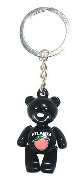 Atlanta Toy Bear Keyring Black