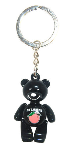Atlanta Toy Bear Keyring Black