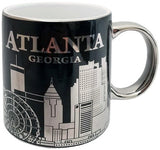 Atlanta Skyline 11oz Cup Black/Silver with White Inside