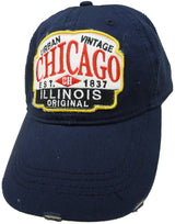 Vintage Chic Chicago Hat in Navy Blue Urban CH01