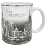 Chicago Skyline 11oz Cup with Silver Accents
