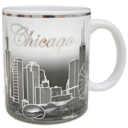 Chicago Skyline 11oz Cup with Silver Accents