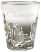 Chicago Skyline Shotglass with Silver Accent