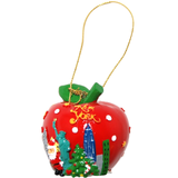 X-MAS Poly Ornament Apple with Skyline