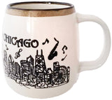 Chicago Skyline Music 24oz Cup - White and Black Design