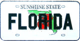 Sunny Florida License Plate Magnet - Bring a Ray of Sunshine to Your Fridge