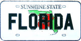Sunny Florida License Plate Magnet - Bring a Ray of Sunshine to Your Fridge