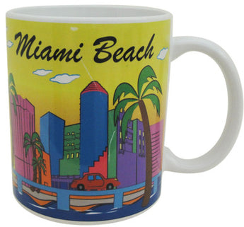 Florida Miami 11oz Yellow Mug