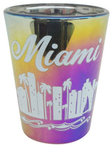 Florida Miami Shot Glass Laser Electroplated