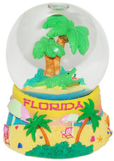Florida 65mm Waterball with Palm and Alligator Design