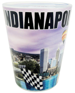 Indianapolis Photo Ceramic Shot Glass