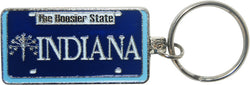 Indiana License Plate Keyring