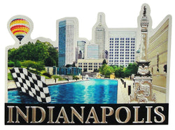 Indiana Foil Magnet with White Letters
