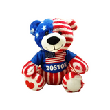 Toy Boston Bear Sitting Plush with USA flag design – perfect for gifts, decorations, or as a cuddly companion.