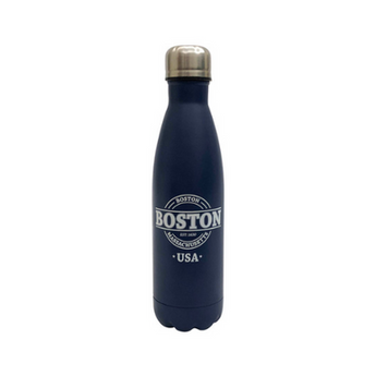 Matte Blue Steel Boston Travel Mug Bottle – EST 1630