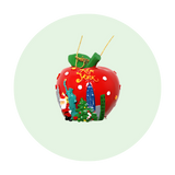 X-MAS Poly Ornament Apple with Skyline