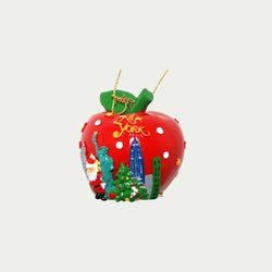 X-MAS Poly Ornament Apple with Skyline