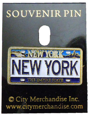 New York License Plate Lapel Pin - Classic and Stylish Accessory