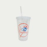 Yankees Red/White Circle Tumblers