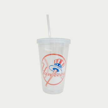 Yankees Red/White Circle Tumblers
