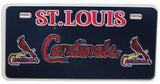 Cardinals Black Foil License Plate Magnet