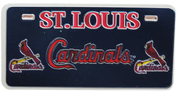 Cardinals Black Foil License Plate Magnet