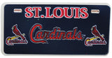 Cardinals Black Foil License Plate Magnet