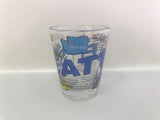 City of Seattle at Night, Black and White Skyline Souvenir Shot Glass