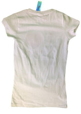 I Love NY New York Womens T-Shirt Spandex Tee Heart Ladies White Large