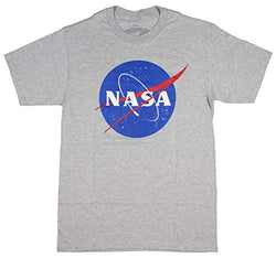 NASA Logo Gray T-Shirts (Medium, Gray)