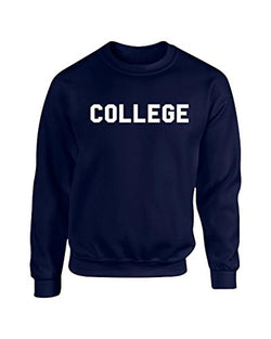 Animal House 'College' Crew Neck Sweatshirt M / Navy
