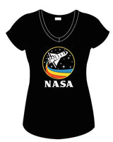 CityDreamShop NASA Retro Rocket-Ship Hooded Sweatshirt (Large)