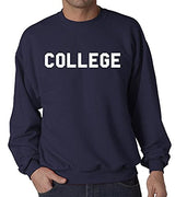 Animal House 'College' Crew Neck Sweatshirt L / Navy