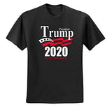 Trump 2020 Shirt Keep America Great T-Shirt Reelect President Donald Trump Mens Womens Non-PC Tee, Black, Medium