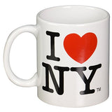 I Love NY Mug - White Ceramic 11 ounce I Love NY Mugs from the New York City Souvenir Store