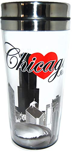 Collection of City Branded Beautifully Designed Travel Mugs (Chicago)