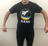 CityDreamShop NASA Retro Rocket-Ship Hooded Sweatshirt (Large)