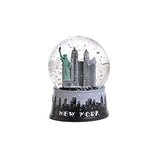 New York Black and White Snow Globe
