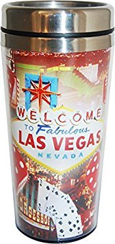 Collection of City Branded Beautifully Designed Travel Mugs (Las Vegas)