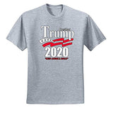 Trump 2020 Shirt Keep America Great T-Shirt Reelect President Donald Trump Mens Womens Non-PC Tee, Heather Grey, Medium