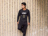 U.S. Army Official Army Logo Comfortable Long Sleeve Shirt #ArmyPride, Black, Small