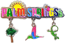Palm Springs California 3 Charm Dangle Magnet
