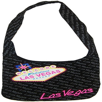 CityDreamShop Welcome To Las Vegas LARGE Souvenir Designed Bag, Black