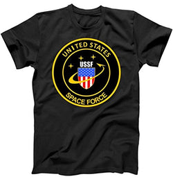 United States Space Force USSF Classic Logo T-Shirt Black XL