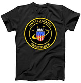 United States Space Force USSF Classic Logo T-Shirt Black Medium