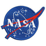 Classic NASA Patch with Hook and Loop for Team Morale (Size: 4.3"x 3.1"), Blue, Average
