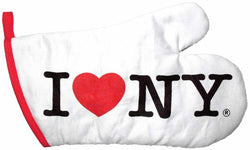 i love ny white oven mitts